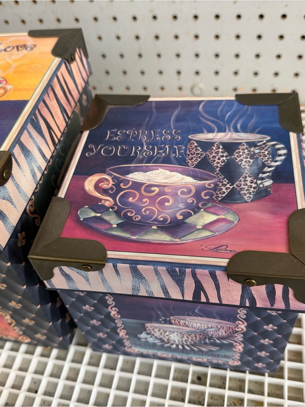 Decorative Coffee-Themed Storage Box Set - Multicolor - Picture 4 of 6